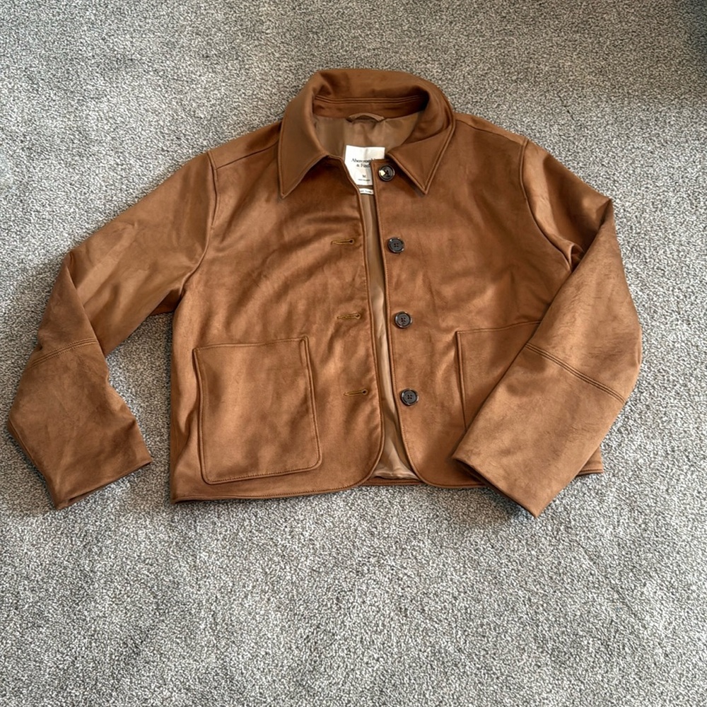 Abercrombie & Fitch suede jacket size M